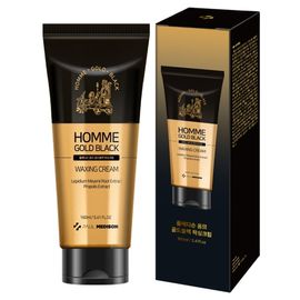 [Paul Medison] Homme Gold Black Waxing Cream _ 160ml/ 5.41Fl.oz, Quick and Painless Hair Removal Cream, Moisturizing, Soothing _ Made in Korea